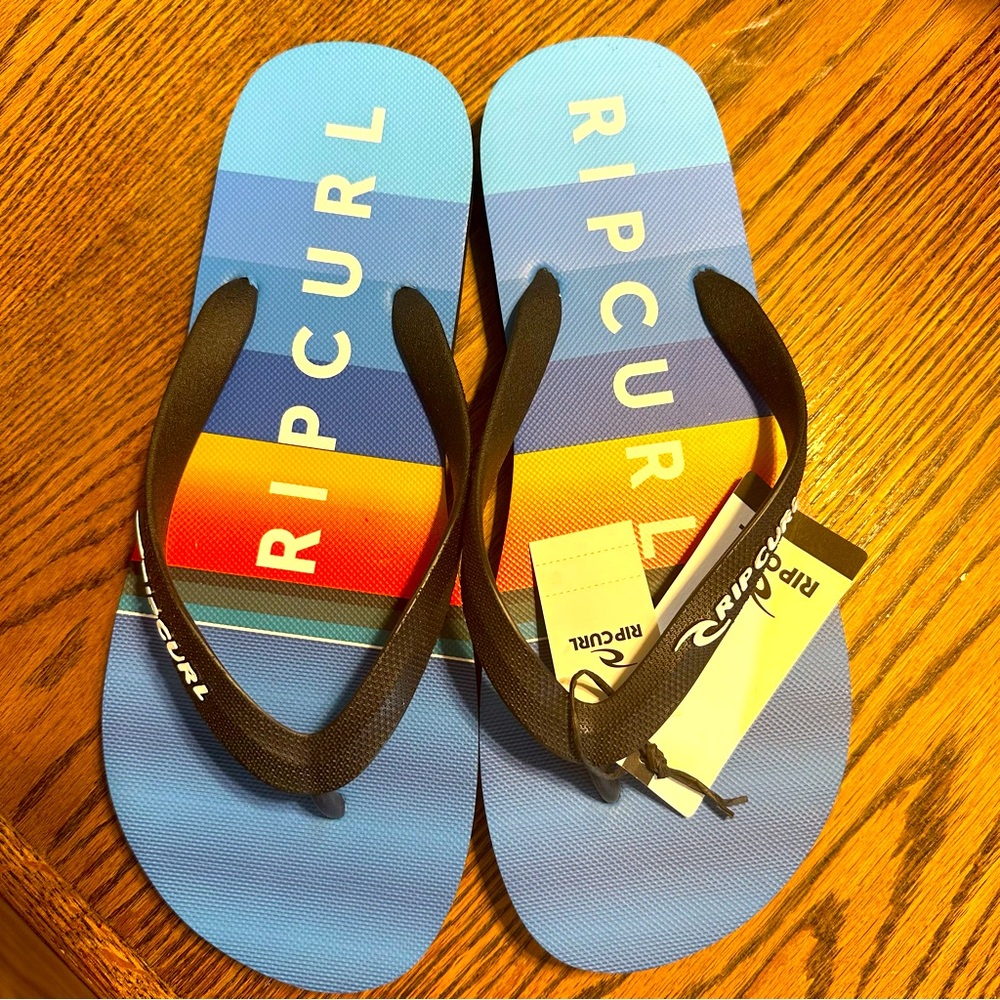 Rip Curl Daybreak Blue Flip Flops size 10